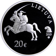 20 Euros 250th birth of M. K. Oginskis obverse image
