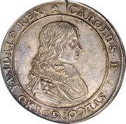 1 Dalderi - Carl XI 1st portrait obverse image