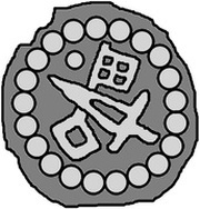 Denier Bracteate - Anonymous Sword right; key left and down; dot above obverse image