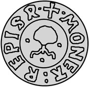 1 Pfennig - Wolter von Plettenberg and Jasper Linde Riga; one shield; bumpy bottom, Livonia, 1509-1524 reverse image