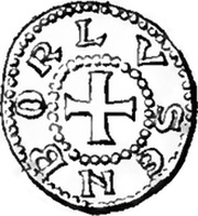 Denier - Henri V the Blonde, Luxembourg, 1247-1281 reverse image