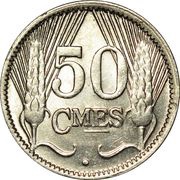 50 Centimes - Charlotte reverse image
