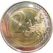 2 Euros - Henri I Treaty of Rome reverse image