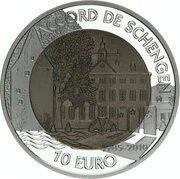 10 Euros - Henri I Treaty of Schengen, Luxembourg, 2010 reverse image