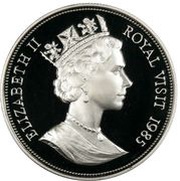 10 Dollars Royal visit obverse image