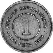 1 Cent - Victoria Trial Strike reverse image