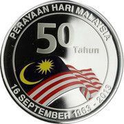 10 Ringgit 50th Anniversary of the Federation of Malaysia reverse image