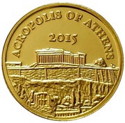 100 Francs CFA Acropolis of Athens reverse image