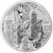 5 Euros Knights of the Past, Malta, 2023 reverse image