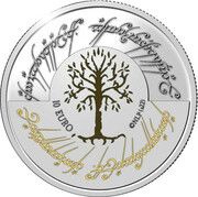 10 Euros The Lord of the Rings reverse image
