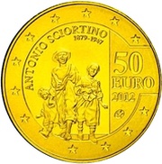 50 Euros Death of Antonio Sciortino reverse image