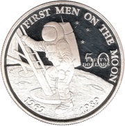 50 Dollars First Men on the Moon reverse image