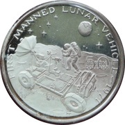 50 Dollars First Manned Lunar Vehicle reverse image