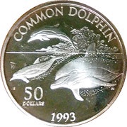 50 Dollars Common Dolphin reverse image