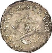 ½ Real National Congress - Insurgent Coinage, Mexico, 1812-1813 reverse image