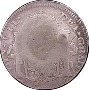 2 Reales JML - Insurgent countermarked coinage, Mexico, 1811-1822 reverse image