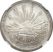 8 Reales Profile eagle, Mexico, 1823-1825 reverse image