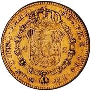 4 Escudos - Carlos III, Mexico, 1785-1789 reverse image