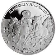 5 Pesos Paso de la muerte, Mexico, 2000 reverse image
