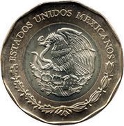 20 Pesos Foundation of Mexico-Tenochtitlan obverse image