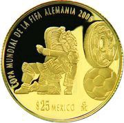 25 Pesos 2006 World Cup Soccer Games, Mexico, 2006 reverse image