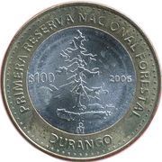 100 Pesos Durango, Mexico, 2006 reverse image