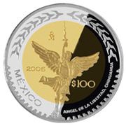 100 Pesos Chihuahua - Gold and Silver Proof Issue, Mexico, 2006 reverse image