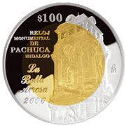100 Pesos Hidalgo - Gold and Silver Proof Issue, Mexico, 2006 reverse image