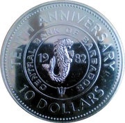 10 Dollars - Elizabeth II Central Bank reverse image