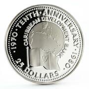 25 Dollars - Elizabeth II Caribbean Development Bank reverse image