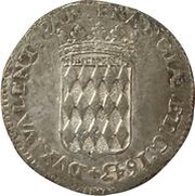 ½ écu - Honoré II reverse image