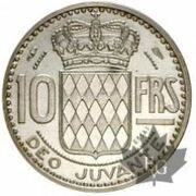 10 Francs - Rainier III Piedfort Essai reverse image