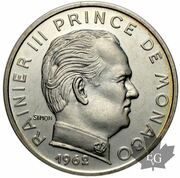 20 Centimes - Rainier III Silver Piedfort Essai obverse image
