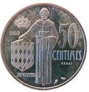 50 Centimes - Rainier III Essai reverse image