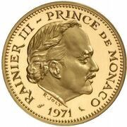 5 Francs - Rainier III Piedfort obverse image