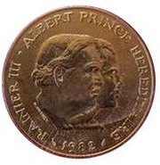 100 Francs - Rainier III Heir Apparent Prince Albert - Essai obverse image