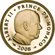20 Euros - Albert II Principality of Monaco obverse image
