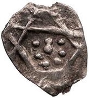 Fractional dirham "Ornamental type" - anepigraphic Bulghar mint reverse image