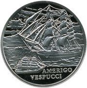 1 Rouble Amerigo Vespucci, Belarus, 2010 reverse image