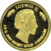 5 Dollars Ludwig II reverse image
