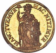 1 Gulden Gold, Netherlands, 1681 reverse image