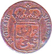 Duit Small bust of Willem V reverse image