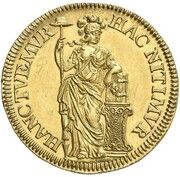 1 Gulden Pattern, Netherlands, 1682 reverse image