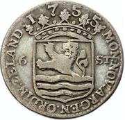 6 Stuivers "Scheepjesschelling" obverse image